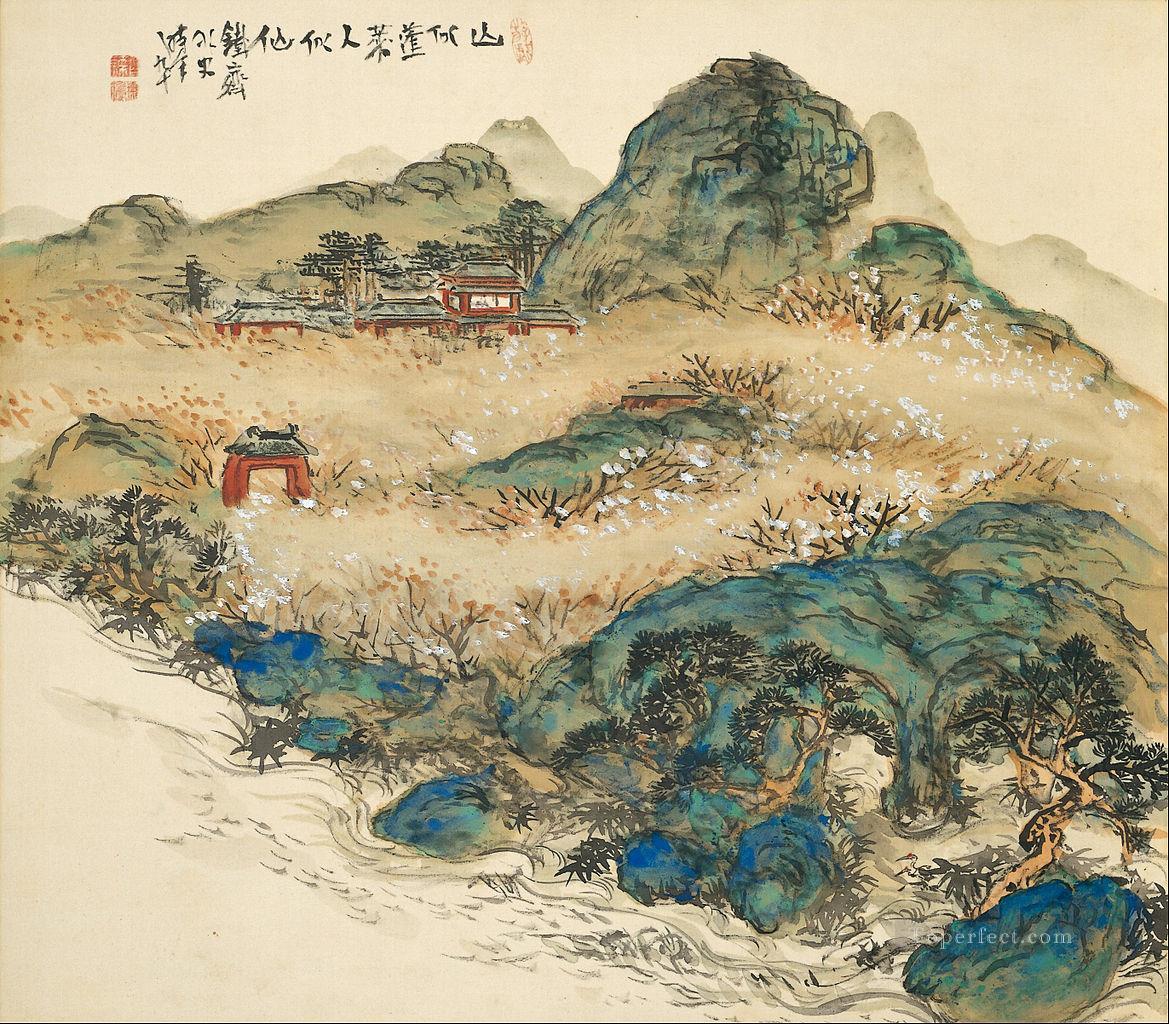 mountain of immortals 1924 Tomioka Tessai Japanese Oil Paintings